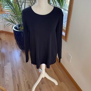 Chico's Black Long Sleeve Tee Shirt